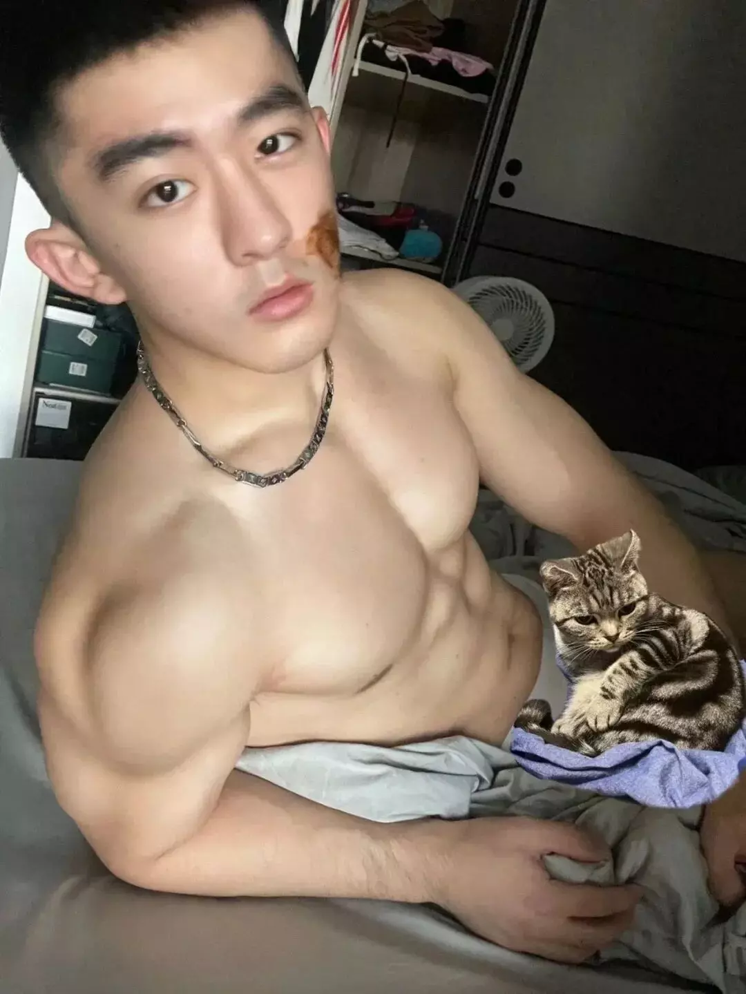 上海童颜巨乳小哥哥，穿灰裤子实力尽显！