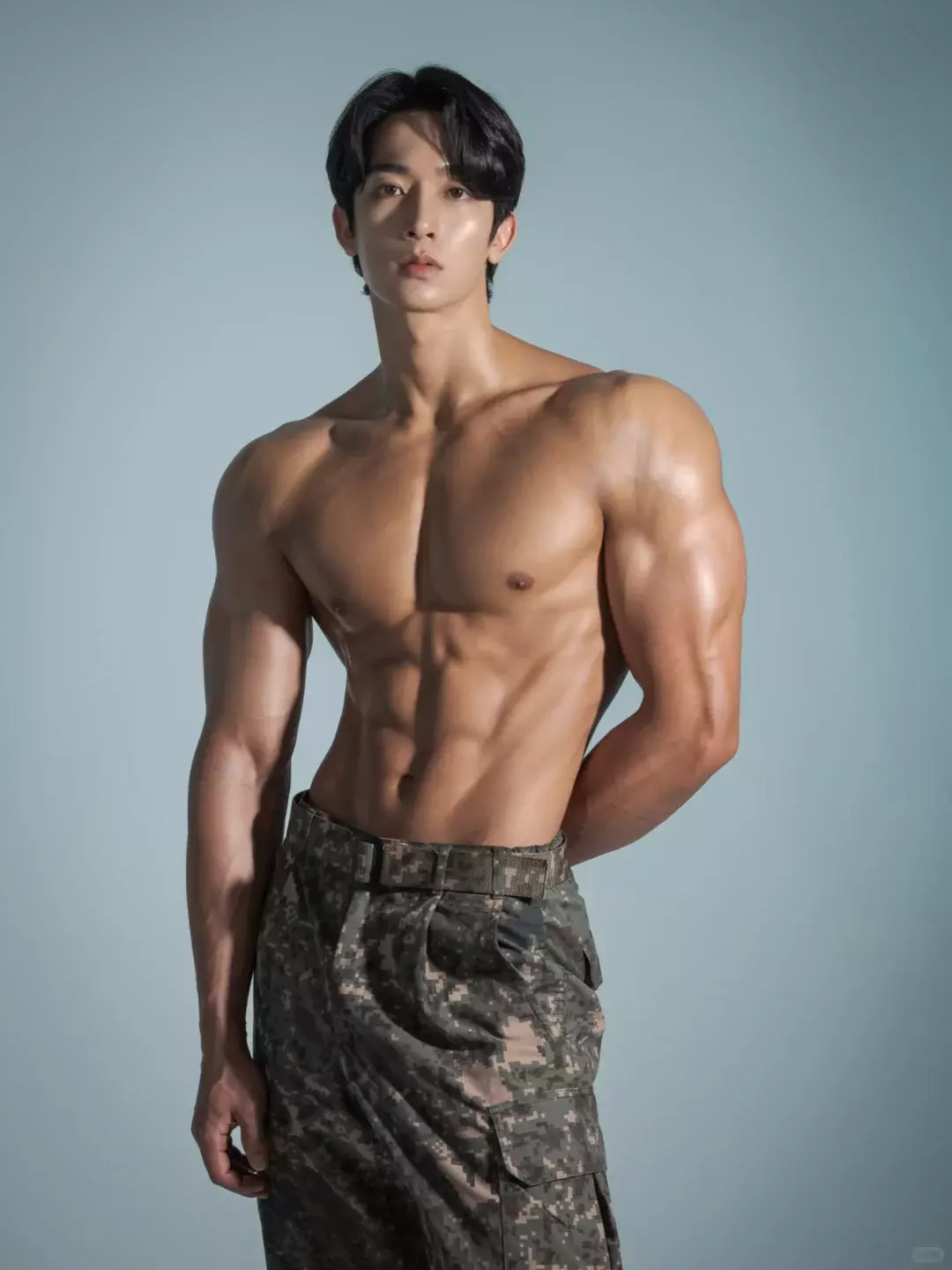 图片[5]-健身大肌霸维度拉满，腹肌对称到犯规-潮男潮北-潮男潮北