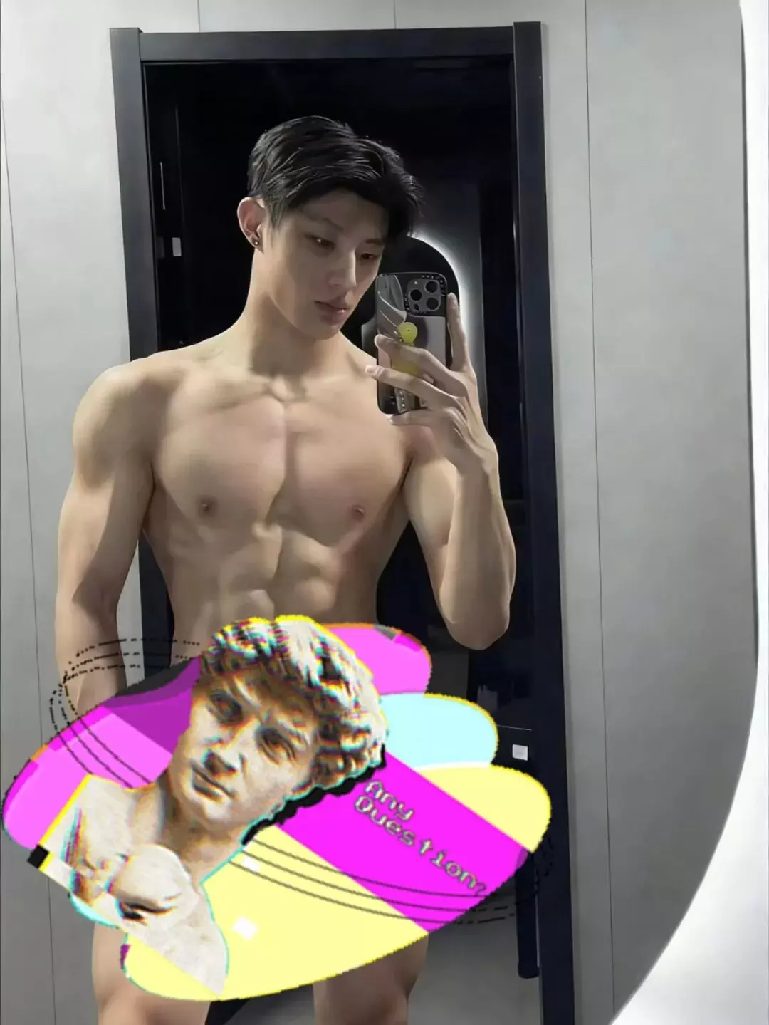 图片[4]-【2月精选】全见版！黑 X 上爆火的狼狗肌肉体育生！镜前写真太诱人...-小蓝短视频