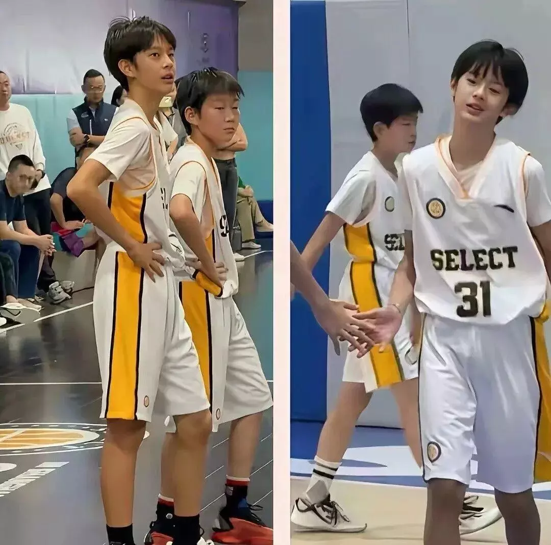 图片[9]-孙俪儿子今年15岁了！还是篮球体育生，大长腿配帅气颜值！-小蓝短视频