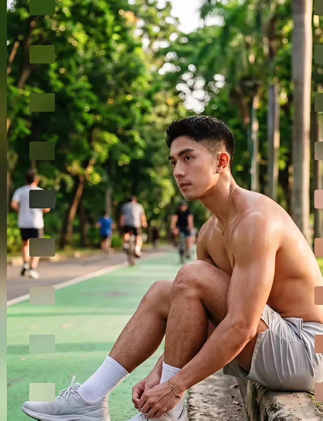 图片[7]-195CM的长腿迷彩兵哥穿灰裤子自拍？私照让人一眼沦陷。-潮男潮北-潮男潮北