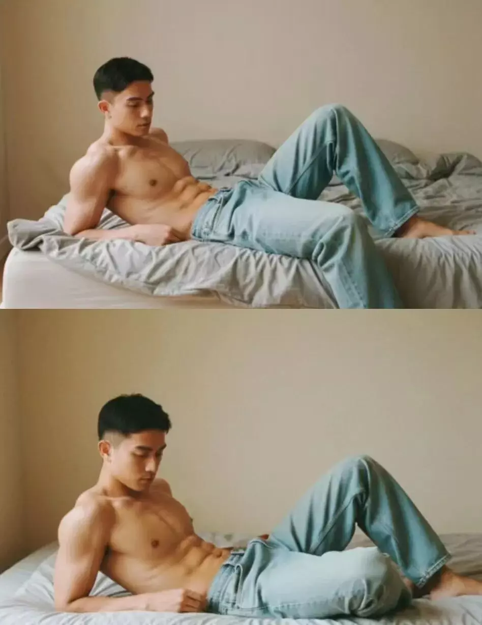 图片[13]-195CM的长腿迷彩兵哥穿灰裤子自拍？私照让人一眼沦陷。-潮男潮北-潮男潮北