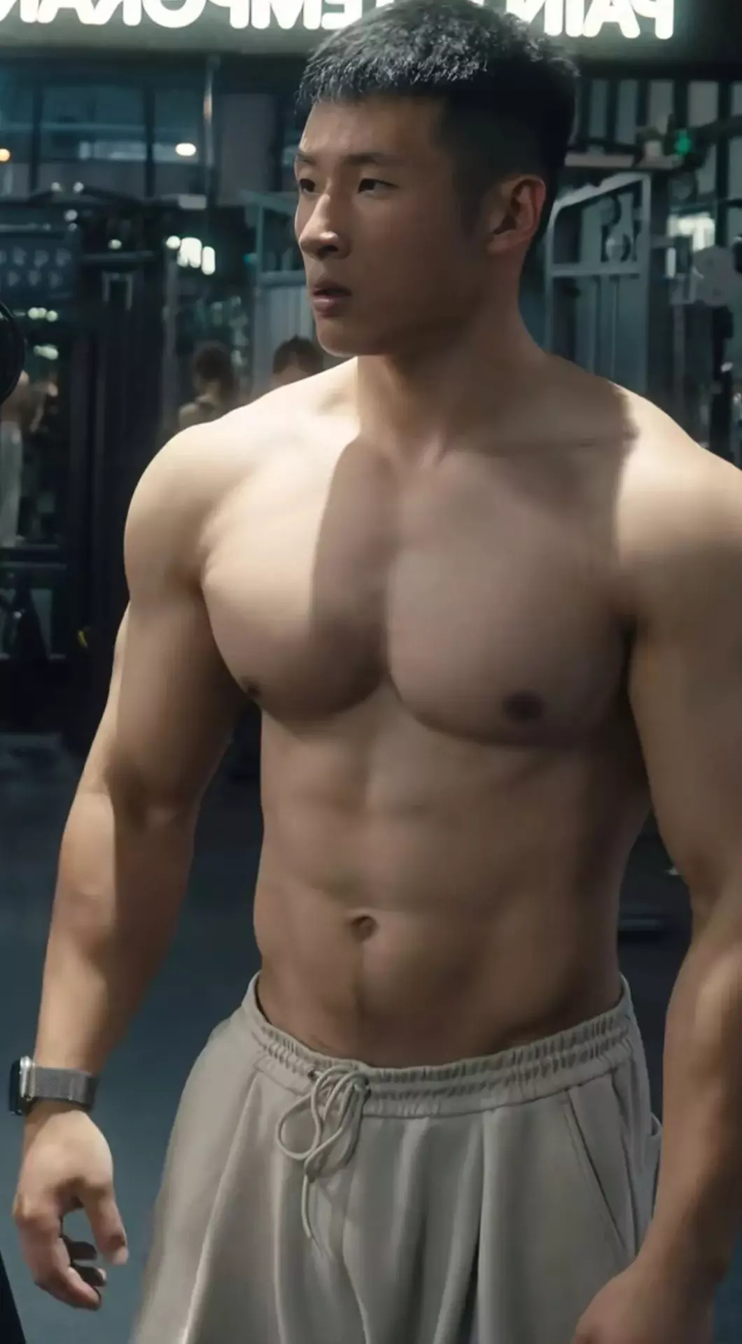 体育柔道摔跤体育生大男人，器大体壮百般动作柔韧有余-小蓝短视频